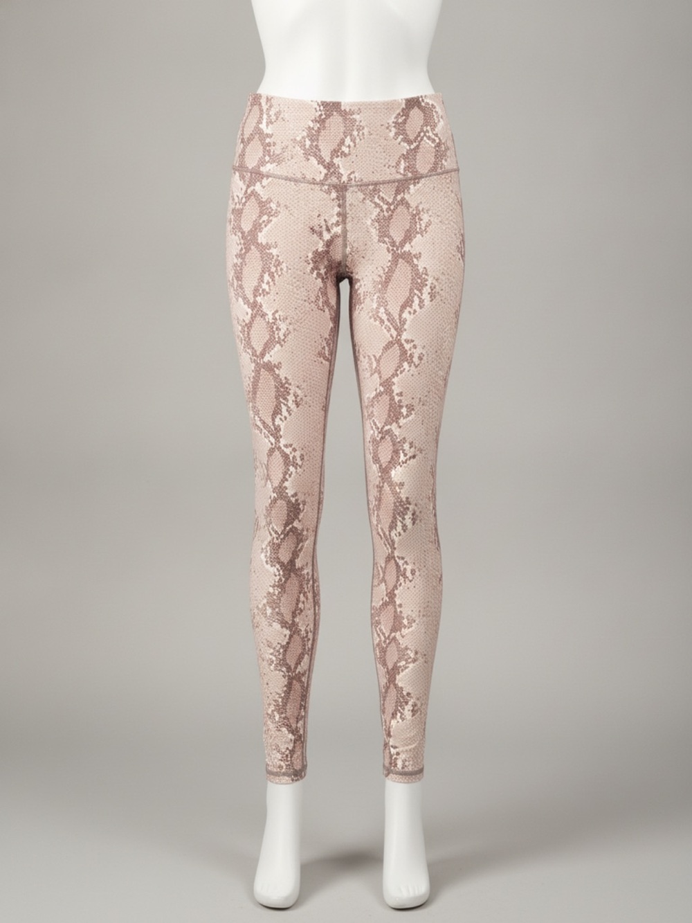 Varley Blush Snake-Print High-Waist Leggings, Size XS